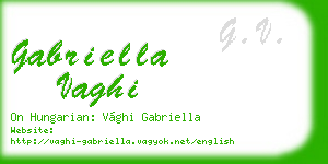 gabriella vaghi business card